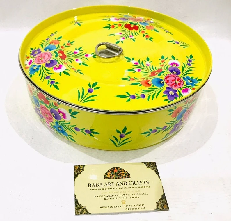 Hand Painted Masala Dabba , Spice Tin, Spice Dabba, Beautiful Masala Box ,Indian spice box, Stainless Steel Masala Box, Indian Masala Box