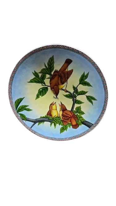 Wall Plate, hanging wall plate, Hazara Design, Antique Wall Plate,home decor,Kashmiri Paper Mache,16 inch, Vintage wall hanging,Kashmiri craft