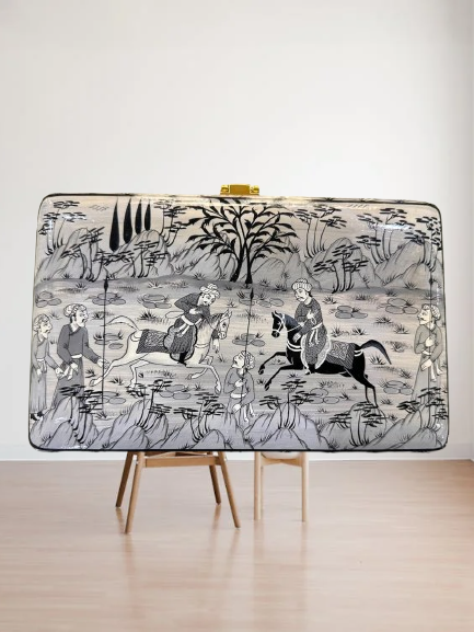 Designer Wallets, Designer handbags and purses for women, Clutches with hand painted paper mache art, Papier mache clutches from Kashmir